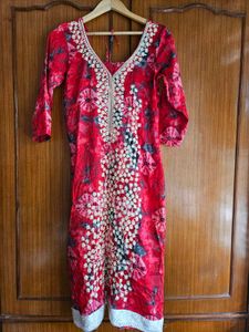 Batik Print Beaded Kurti