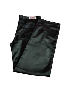 Thrifted Jet Black Satin-Finish Pants