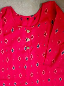 Pink Colour Kurti