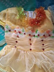 Yellow Colour Kids Frock