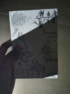 Stranger Things pre-sketched canvas