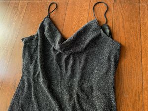Glittery Black Bodycon Dress