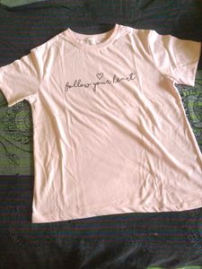 Pink &#39;Follow Your Heart&#39; Tee