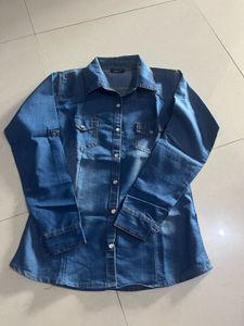 Denim Button-Down Shirt