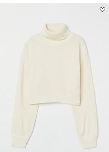 H&m Turtleneck Cropped Jumper (Xs)
