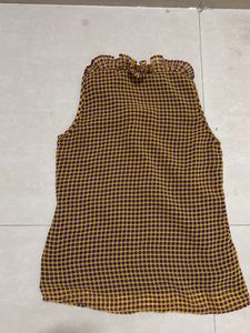 Polka Dot Ruffle Tank Top