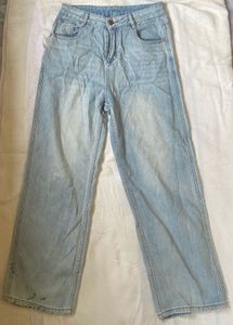 Light Wash Wide Leg Jeans
