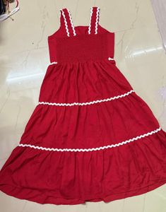 red midi beautiful gown