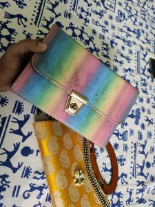 Sling Bag And Banarasi Purse