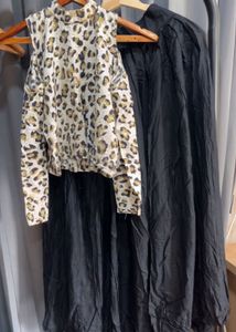 Indo Western Top And Skit Set