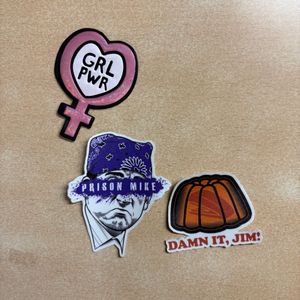 Set Of 6 iron-on patches &amp; 3 Stickers