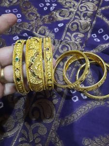 Gold Plated Bangle Set
