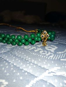 Handcrafted Green Beaded Chokker