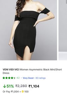 Sexy Black mini dress