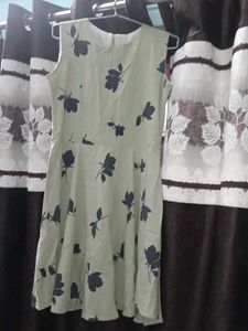 Floral Dress with Navy Blue Jacket