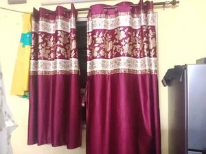 Elegant Maroon Curtains