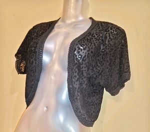 Size S/M 🎁Buy 2 Get 1 Free 🎁Black Bolero Jacket