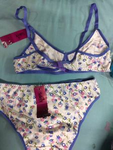 A Bra Panty Set With Tag.