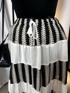 White &amp; Black Skirt
