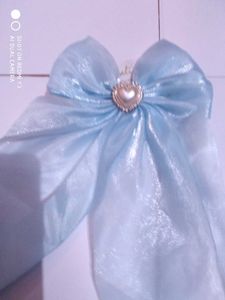 Shimmering Heart Hair Bows Set Of 2