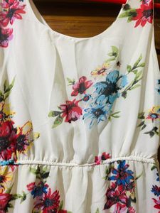 White Floral Maxi Dress