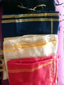 Combo Of 4 New And Unused Chanderi Dupattas