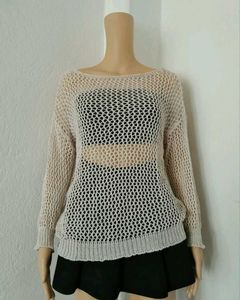Mesh Sweater / Cover Up Top