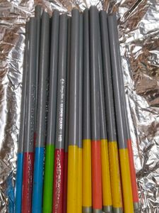 Set of 25 Brand New Pencils (Colored Tips!)