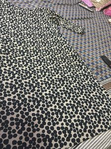 XXL Brown Base Black Animal Print Kurta