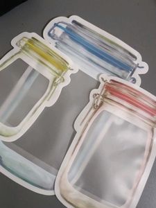 Bottle Shaped Pouches With Zipper