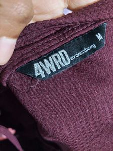Burgundy Crop Top