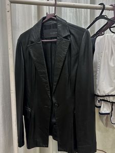 Black Leather Blazer