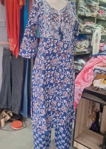 3pcs suit brown and blue