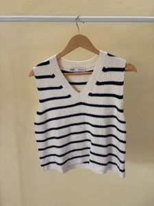 Striped Knit Vest - ZARA