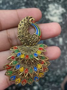 Peacock Statement Earring