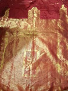 Red Banarsi Saree