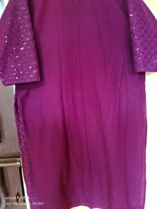 Combo 2 Type Kurti Purpal 💜and Yellow 💛