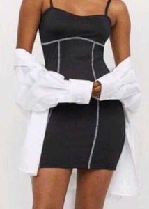 Chic Black Bodycon Mini Dress