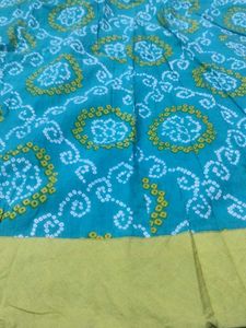 Ethnic Green Printed Skirt