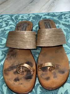 Beautiful Golden Sandals