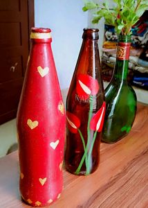 Combo Of Bottle Art Decor