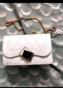 Stylish White Crossbody Bag