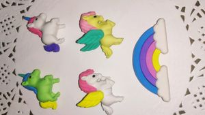 Rainbow, Unicorn And Pony Figurines