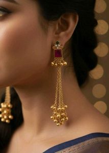 Elegant Gold-Tone Drop Earrings