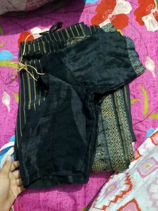 Elegant Black Saree