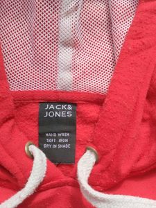 Jack &amp; Jones XXL Red Graphic Print Hoodie