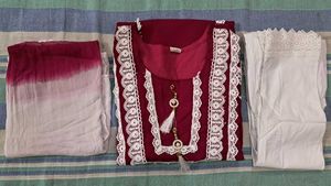 Maroon Kurta Set