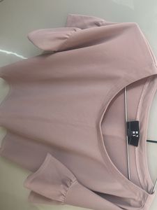 Pink Ruffle Sleeve Top - Medium