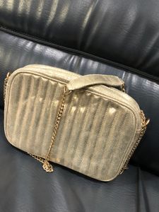 Metallic Gold Crossbody Bag