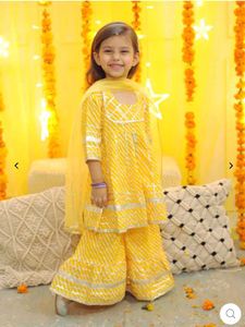 Adorable Yellow Kids Ethnic Set